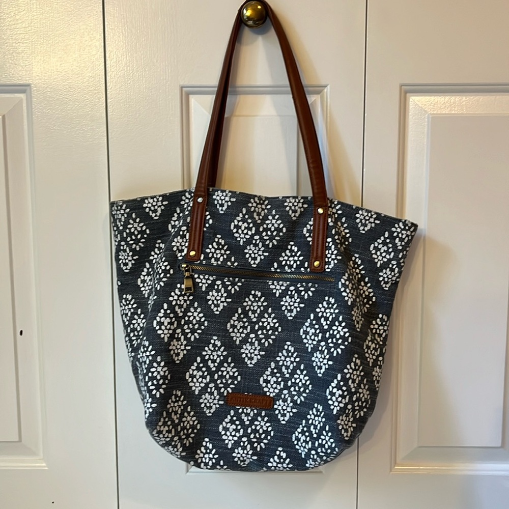 Large Antik Kraft Boho tote bag - EUC